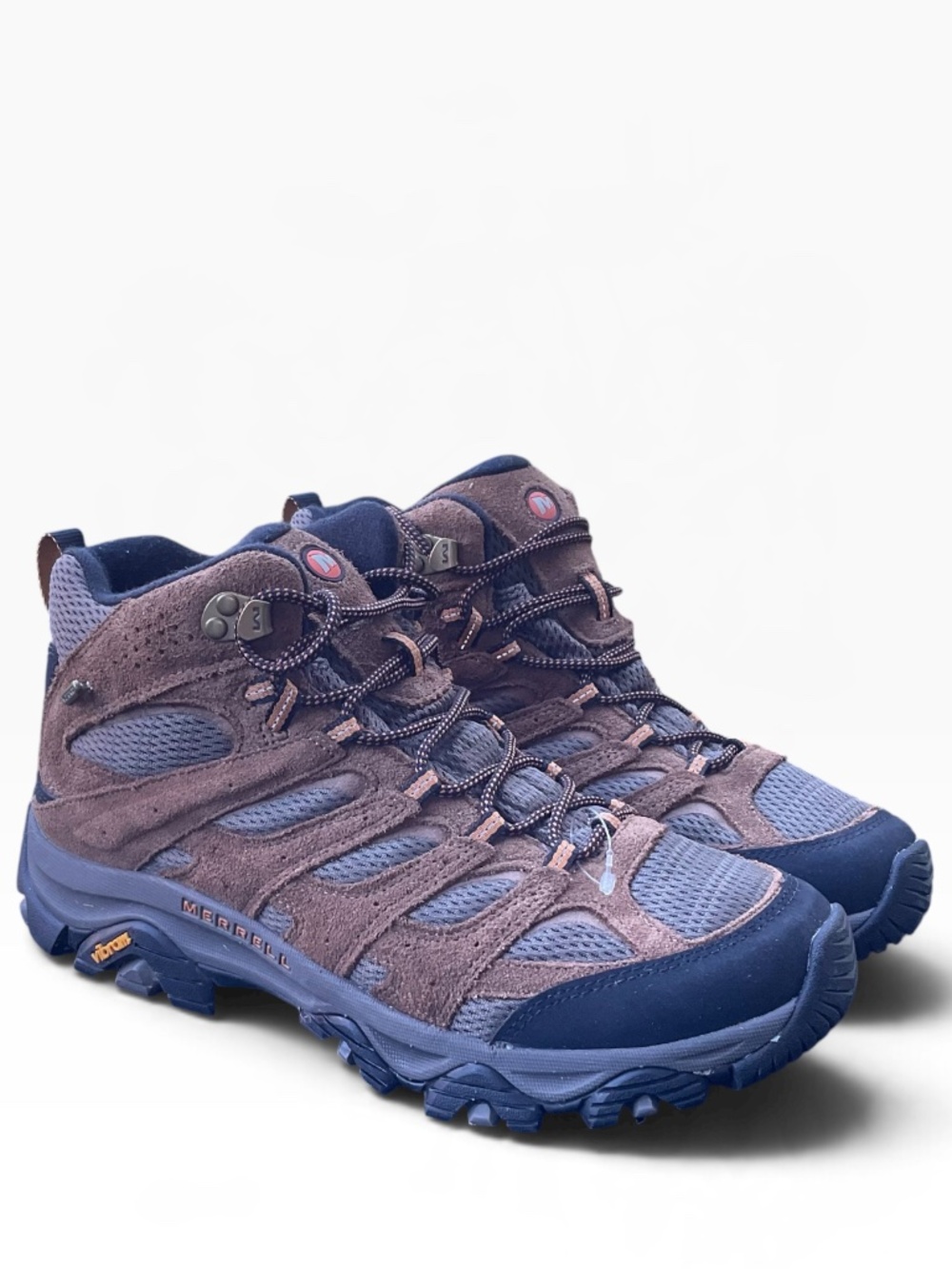 Merrell mens Moab 3 Mid Hiking Boots waterproof Size 9.5 Brown vibram
